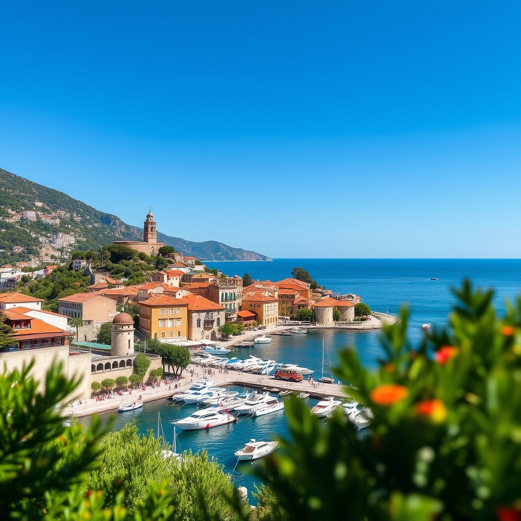 גלויה מחופי האדריאטי Budva ו־Sveti Stefan